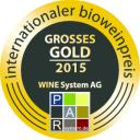 2015 Grand Gold Organic Wine Award