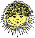 Vine crowned sun - logo of the Sonnenmulde Estate Winery